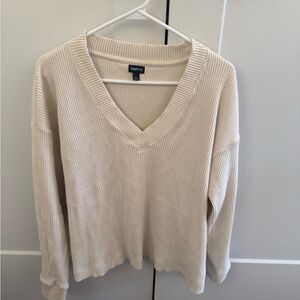 GAP Women's Beige V-Neck Sweater